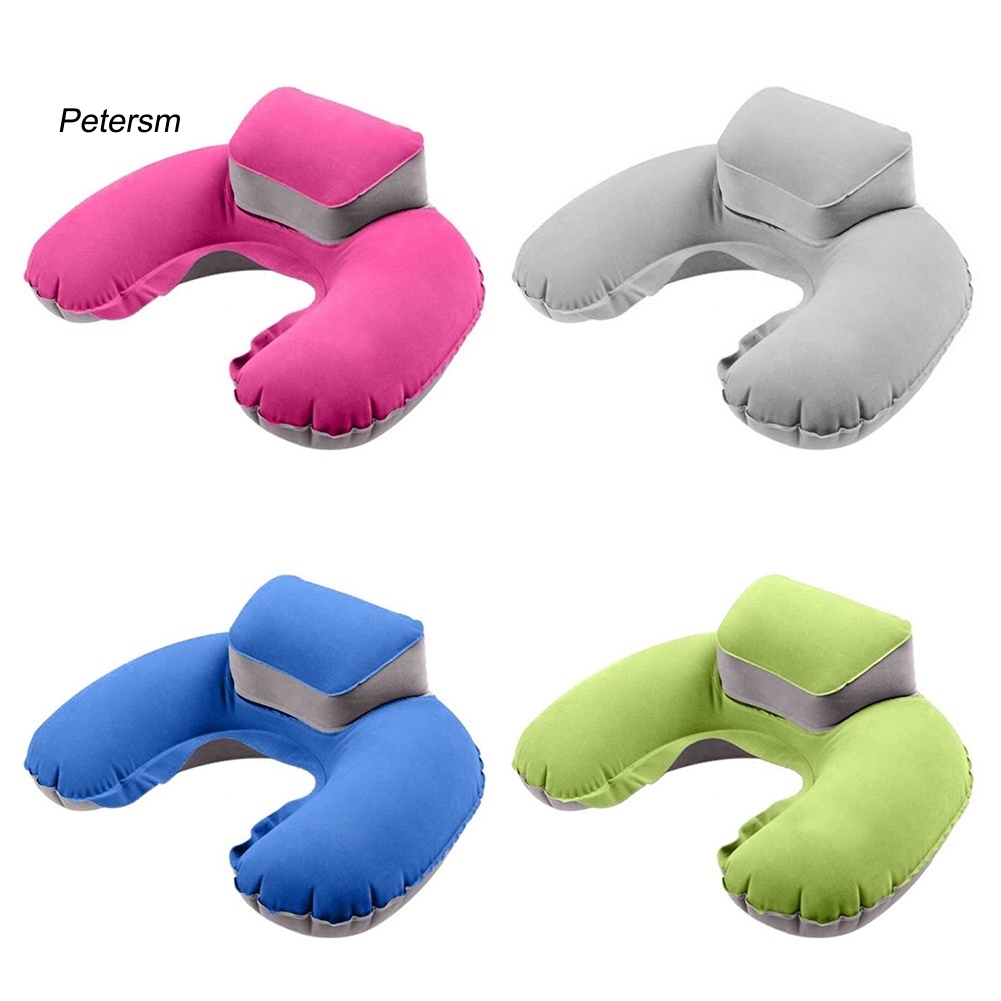 Gối Cổ Bơm Hơi Hình Chữ U Mềm Mại