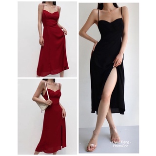 Váy dài hai dây nhiều màu