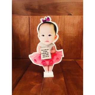 Chibi cho bé trăng trí sinh nhật