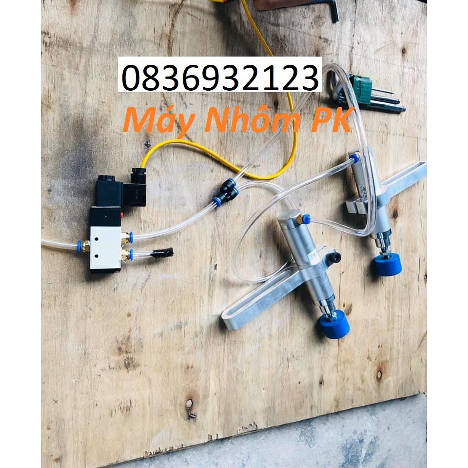 Bộ Pittong kẹp hơi đấu sẵn 2 pittong 32x80, có bán lẻ phụ kiện