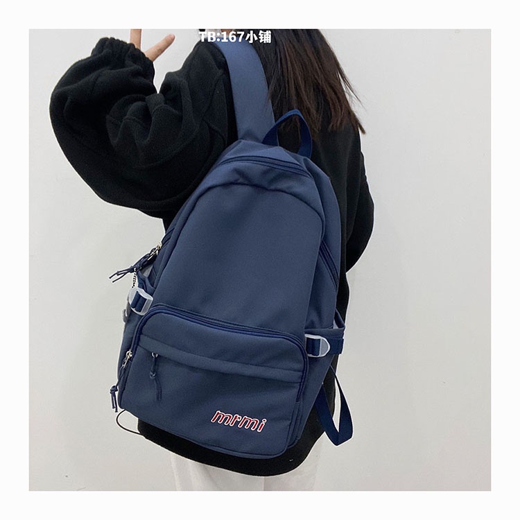 Balo nữ đi học trơn basic thời trang ulzzang hàn quốc giá rẻ vừa laptop 14inch B330