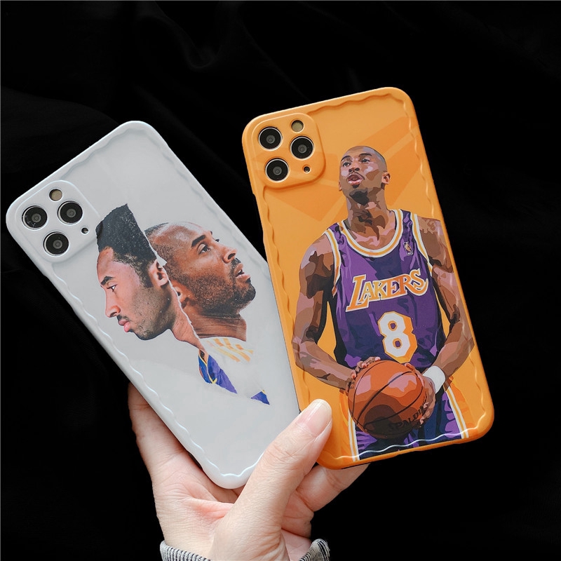 Ốp điện thoại in hình cầu thủ bóng rổ Lakers Kobe cho Iphone 11pro 11 Pro Max 7 8plus X Xr Xs Max SE2