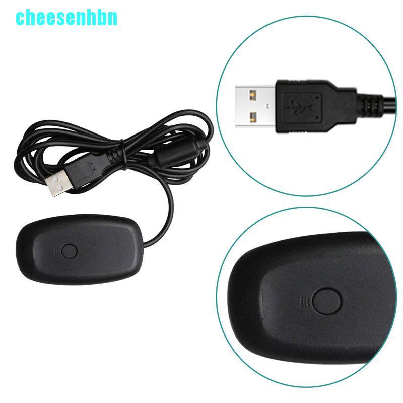 Tay Cầm Chơi Game Không Dây Usb Màu Đen Cho Xbox 360