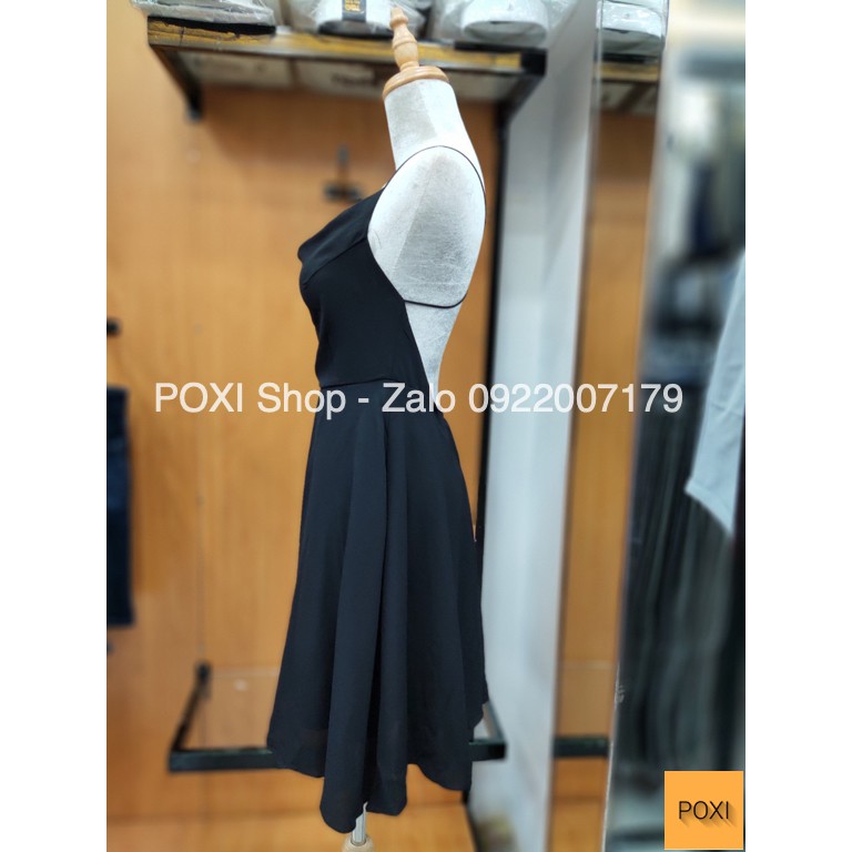 [ẢNH THẬT] Đầm Xoè Dây Chéo Lưng Sona (ĐEN) | BigBuy360 - bigbuy360.vn