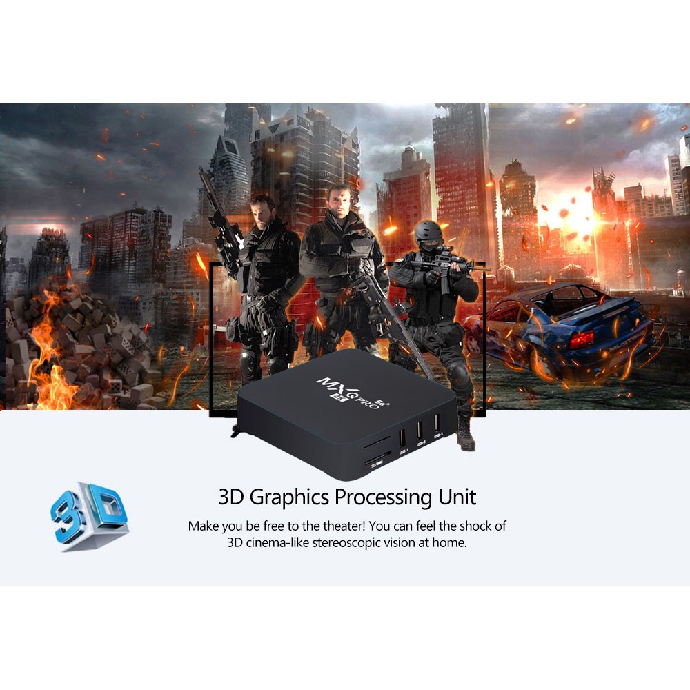 ♠¤Android TV box MXQ PRO 4K Android: 10.1 Đã cài đặt xong kênh YouTube Facebook chơi game vv