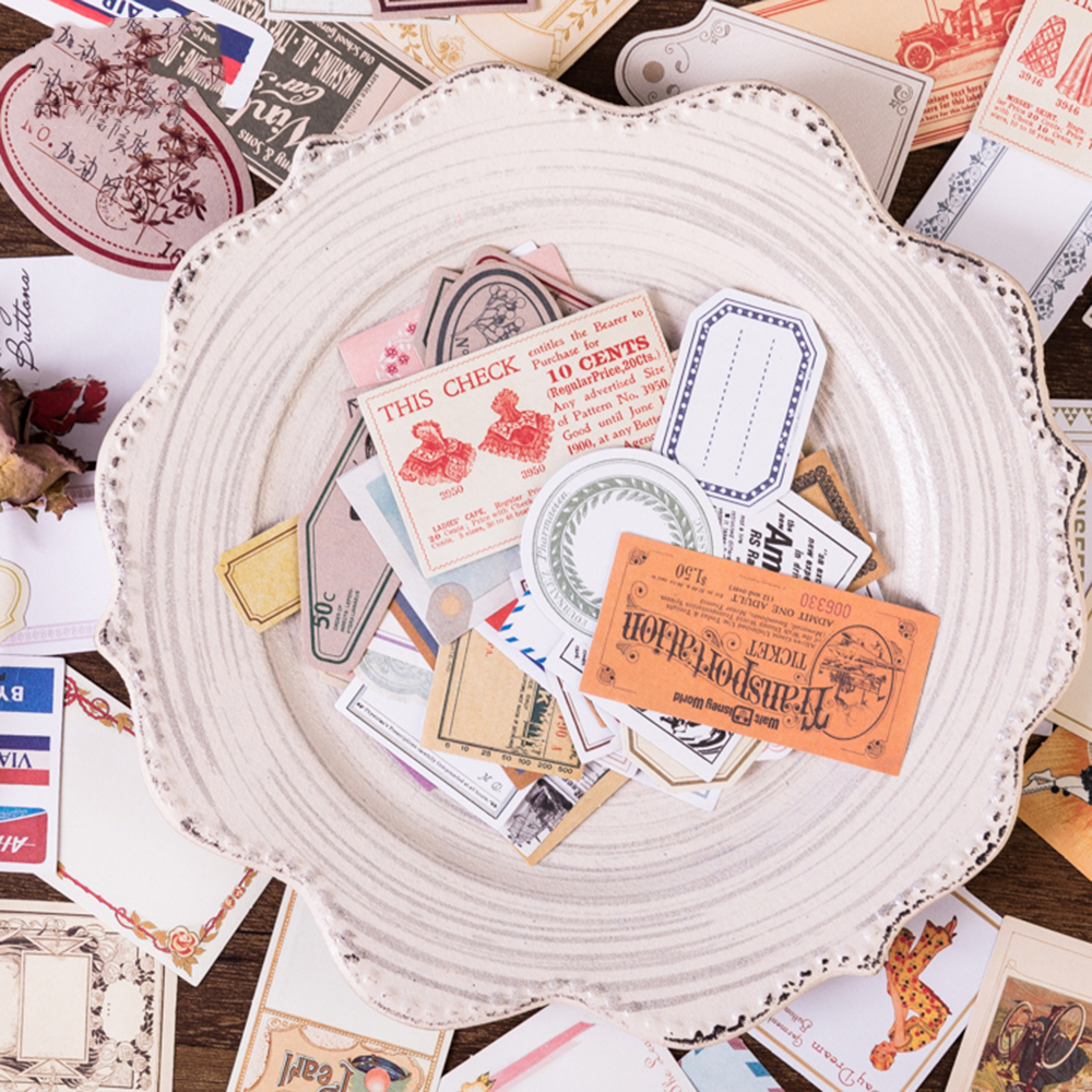 Nhãn Dán Trang Trí In Chữ Myron Phong Cách Vintage