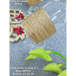 Vòng ximen có khóa mạ vàng 18k-VM59