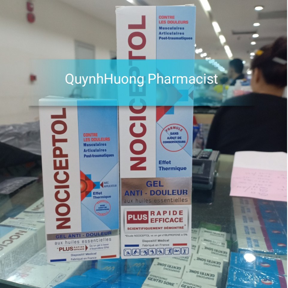 NOCICEPTOL Gel bôi giúp giảm đau tại chỗ hiệu quả