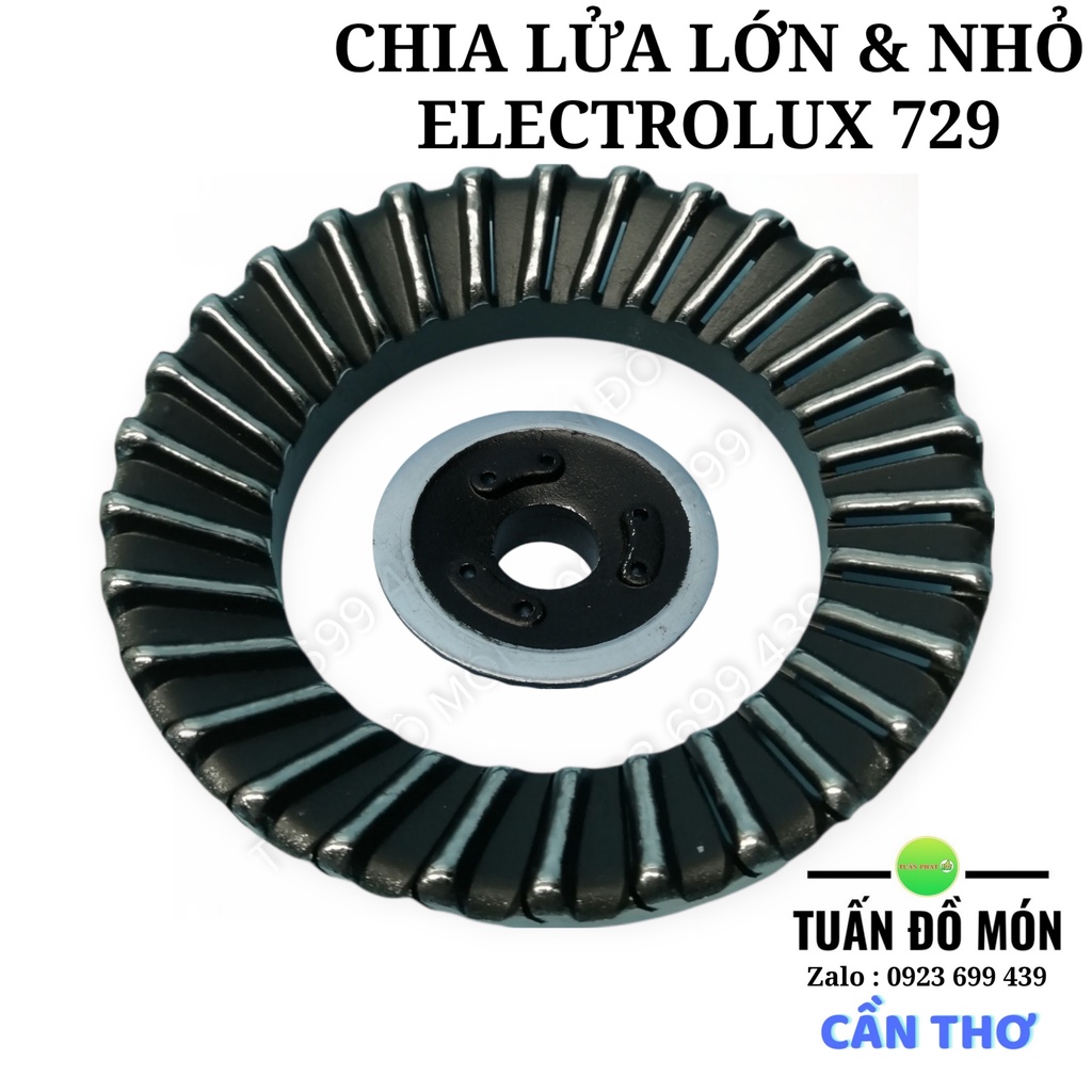 Đầu Đốt, Chia Lửa Bếp gas đôi Electrolux ETG729GKTR phụ tùng linh kiện chính hãng