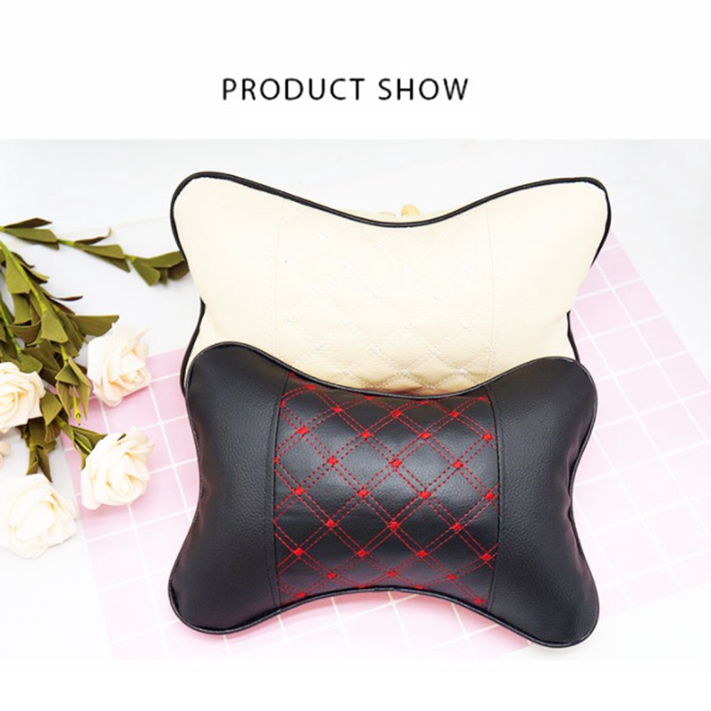 Gối tựa đầu gắn ghế ngồi xe oto chất liệu cotton thoải mái