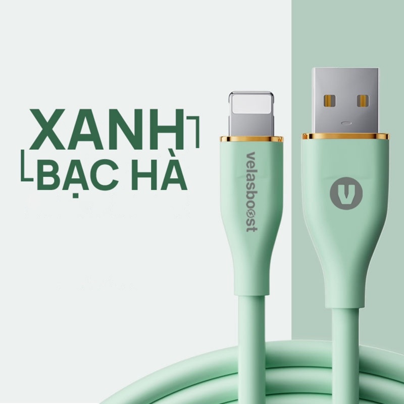 Cáp sạc Usb to L velasboost v-colors