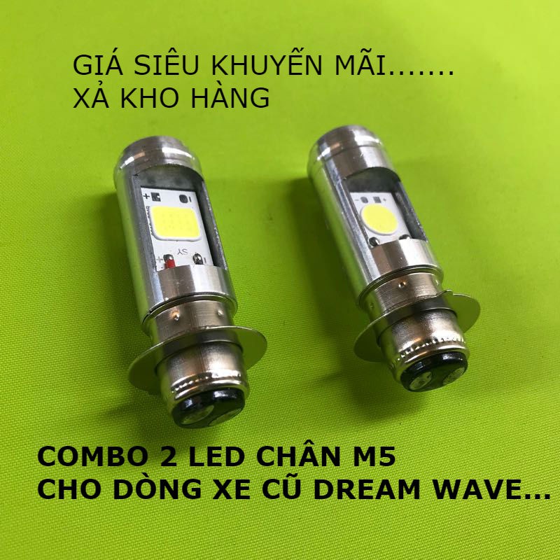 COMBO 2 LED CHÂN M5-SÁNG TRẮNG