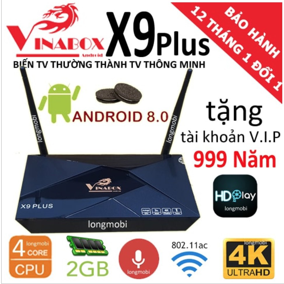 VINABOX X9 (Ram 2GB/Rom 8GB)