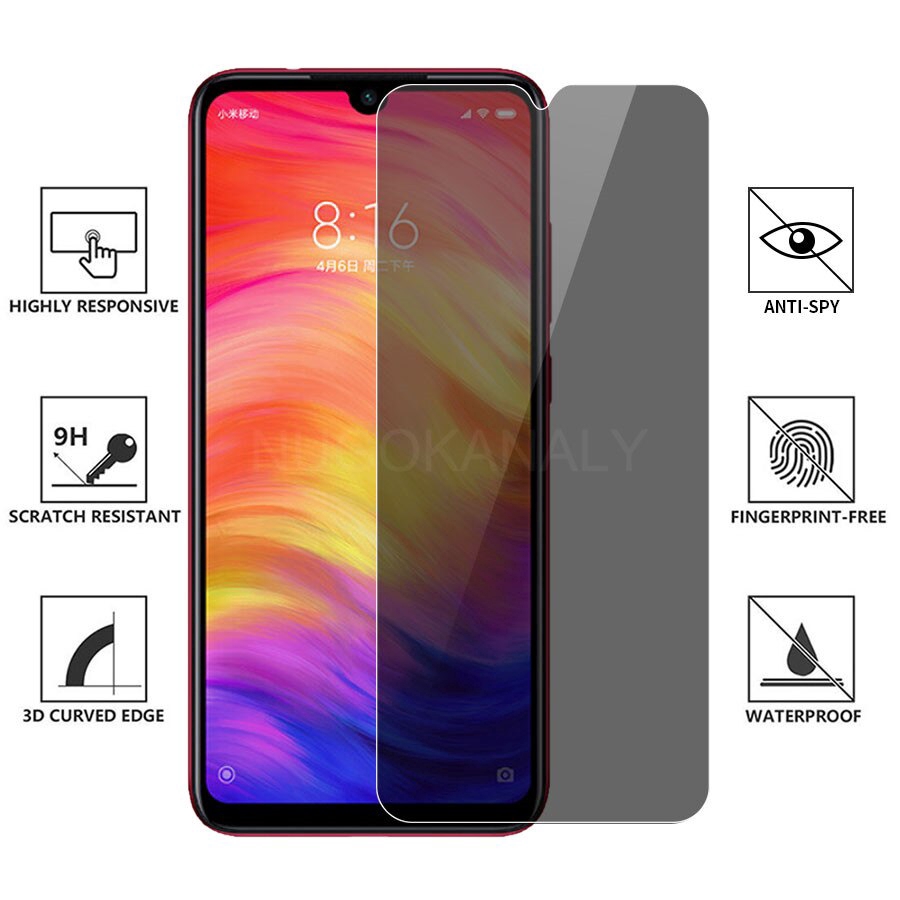 Kính cường lực chống nhìn trộm dành cho Xiaomi Redmi Note 7/ Note 7 Pro Xiaomi CC9