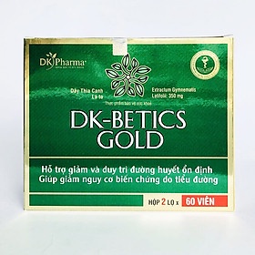 DK - Betics Gold - Hỗ trợ giảm nguy cơ biến chứng do tiểu đường, duy trì đường huyết ổn định (Hộp 2 lọ x 60 viên)