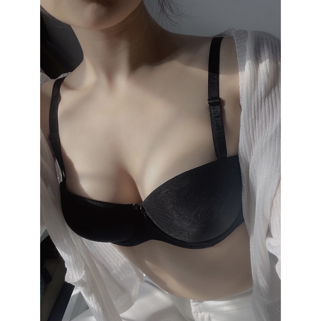 Áo lót ren cúp ngang RSB có gọng siêu nâng đẩy ngực - Áo ngực nữ đệm dày sexy - RW32