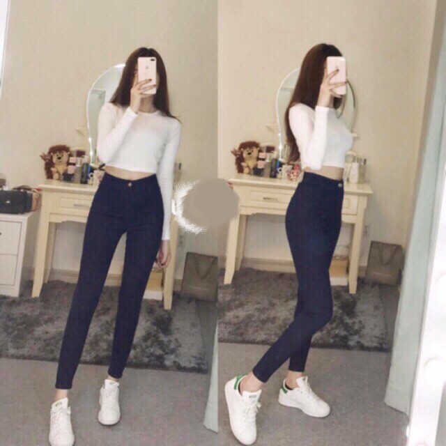 Áo thun trắng F21 dư xịn - dáng croptop ôm sát cá tính