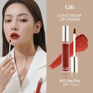 Son kem lì Gilaa Long Wear Lip Cream Full Size (5g) 01 đỏ nâu