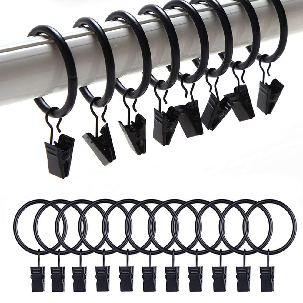 Móc Treo Rèm Cửa Bằng Kim Loại Hình Tròn Phong Cách AUGUSTINE