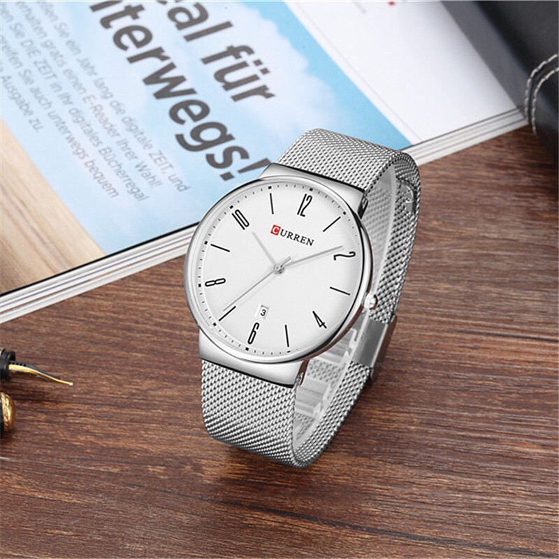 Đồng Hồ Nam CURREN Thiết Kế Dây Thép Lụa Cao Cấp - Mẫu Mới NEW&amp;HOT 2019