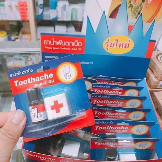 TOOTHACHE Relief Oil Chữa Trị Đau Răng & Sâu Răng 3ml - Thái Lan 100% thái