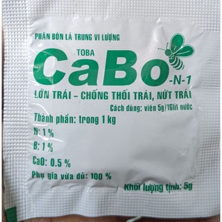 Phân bón lá CaBo TOBA  viên 5g