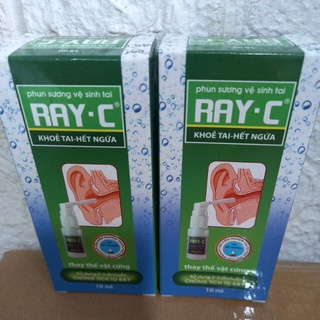 Xịt rửa vệ sinh tai RAY C 10ml tan ráy sạch tai hết ngứa