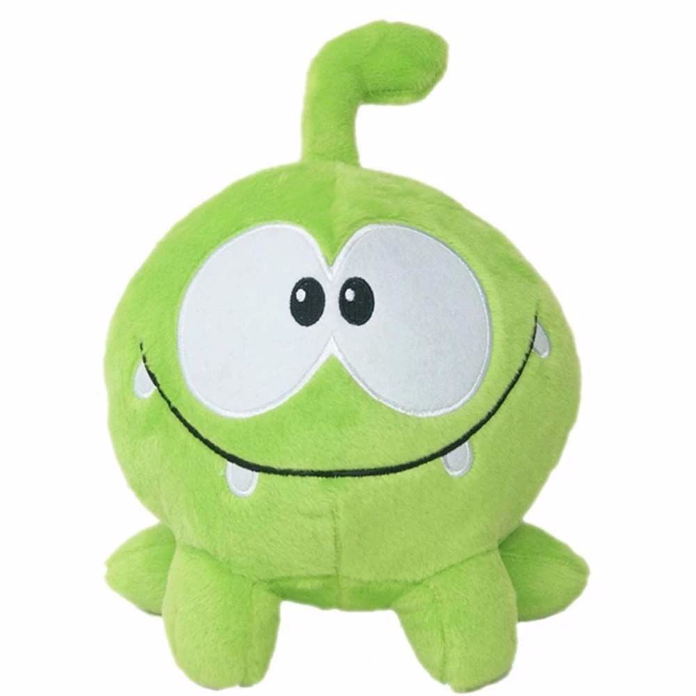 Thú nhồi bông hình chú ếch xanh Om Nom Cut The Rope 20cm để sưu tập làm quà tặng cho trẻ em
