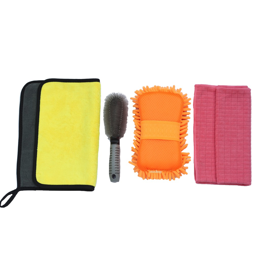 Bộ dụng cụ rửa xe 4 món màu ngẫu nhiên OTOS-4DC