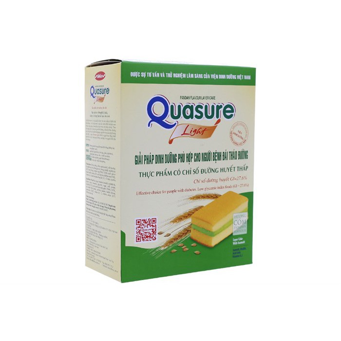 Bánh bông lan Quasure Light Cốm 126g