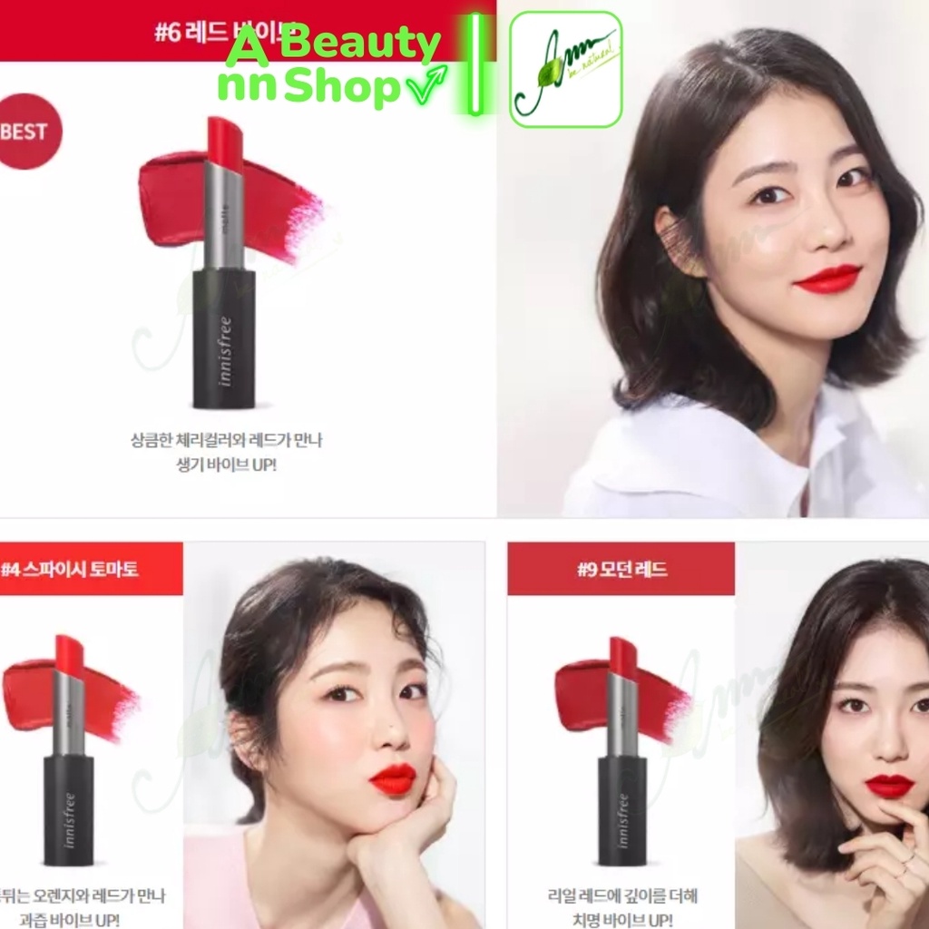 Son thỏi Innisfree Real Fit Matte Lipstick phiên bản mới