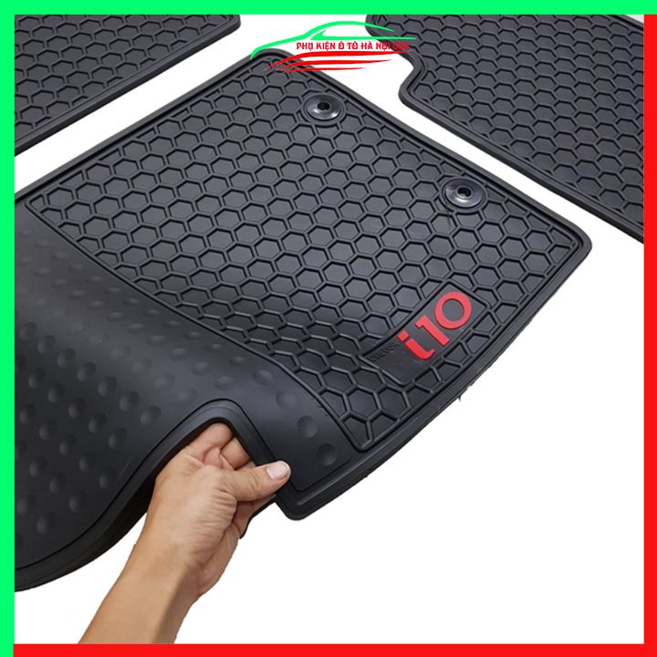 Thảm lót sàn cao su cho xe GRAND I10 2021-2022 hàng chuẩn theo xe chịu lực tốt
