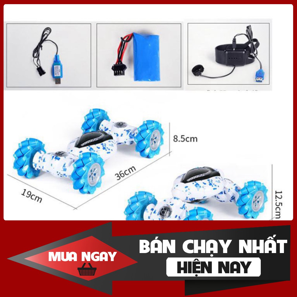 Xe Điều Khiển Địa Hình 4WD 2 Chế Độ Remote Và Tay Có Cảm Biến và Tắt mở âm thanh