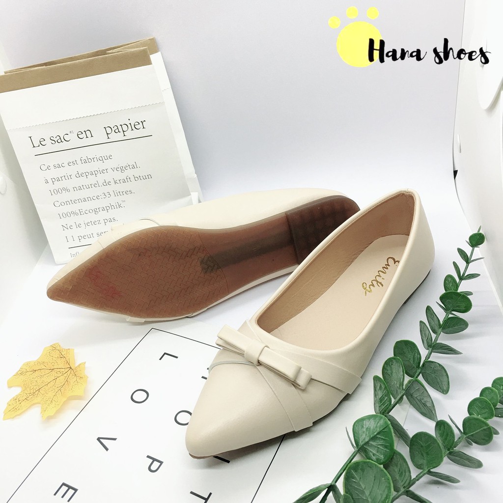 Giày bệt búp bê nữ đính nơ xinh xắn siêu bền- B6 | BigBuy360 - bigbuy360.vn