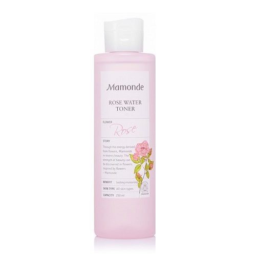 CHÍNH HÃNG Nước hoa hồng cung cấp độ ẩm Mamonde Rose Water Toner 250ml Chai Lớn Chính Hãng