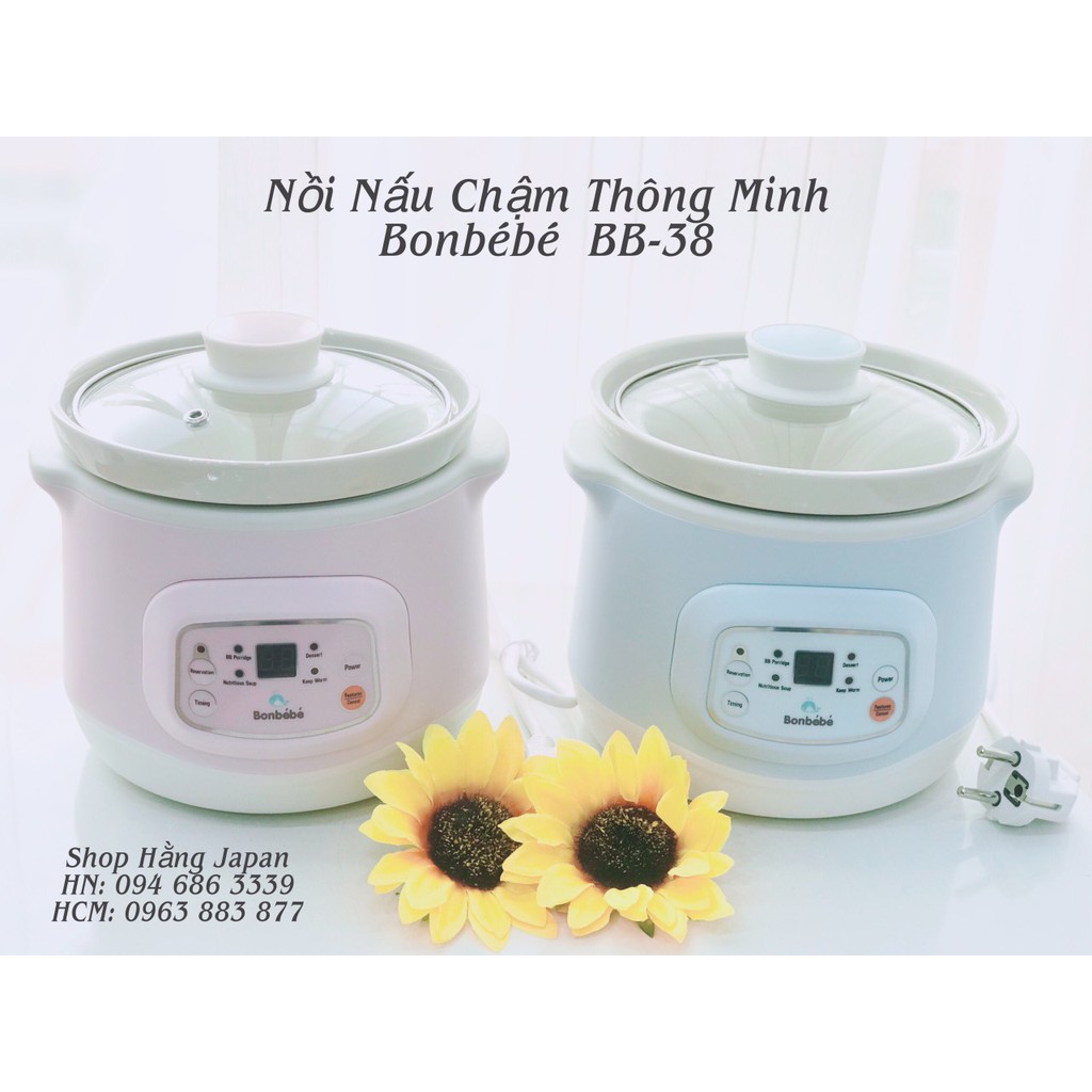 Nồi nấu chậm đa năng có hẹn giờ Bonbébé BB-38 (1L)