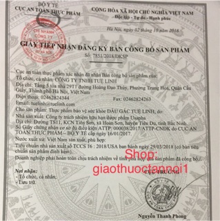 Dầu gấc tuệ linh