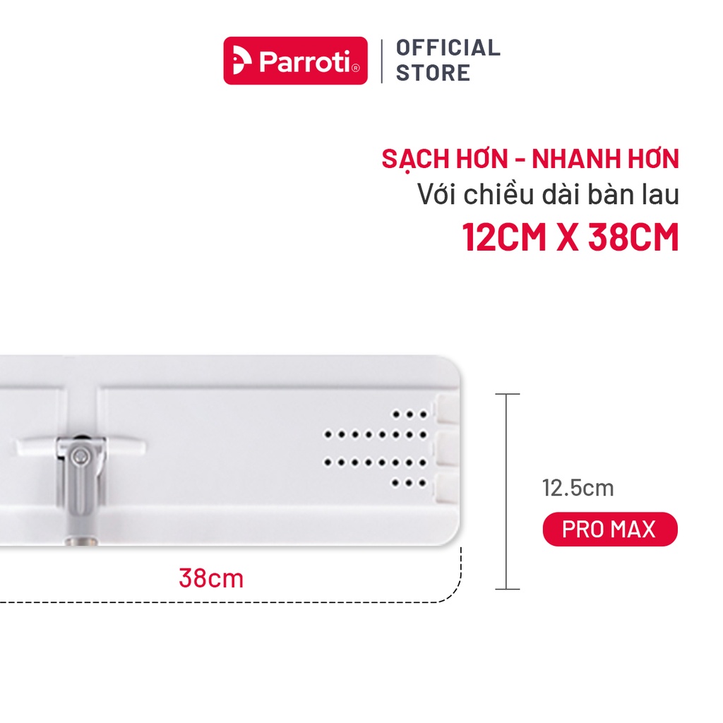 Bộ lau nhà thông minh tự vắt, chổi lau nhà 360 độ - Parroti ProMAX PX01