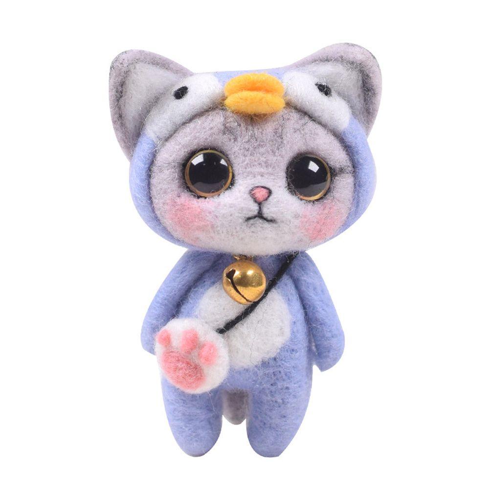 Móc Khóa Hình Mèo Bông Hoạt Hình Dễ Thương