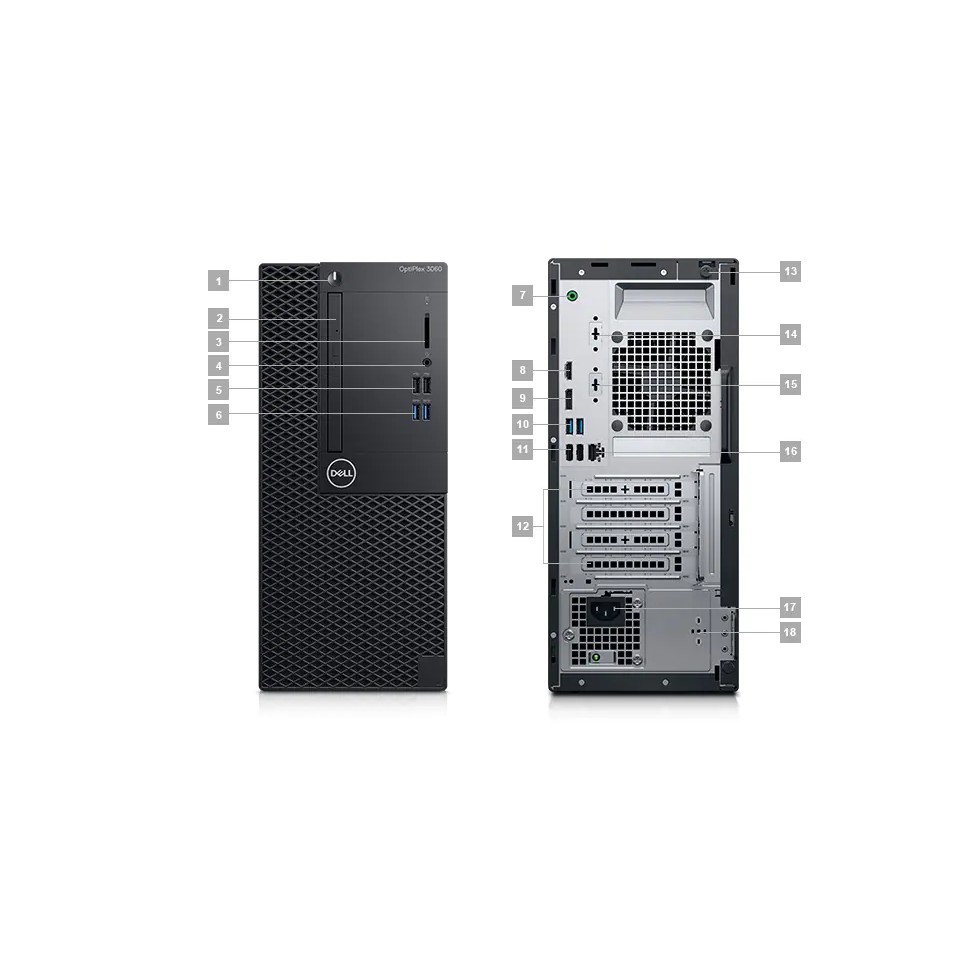 Máy tính để bàn Dell Optiplex 3060SFF /i5-8500/ 4GB/ 1TB HDD/ K/ M/ DVD - Hàng chính hãng | BigBuy360 - bigbuy360.vn