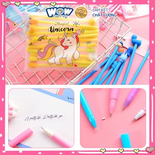 [PS001] Bút nước dễ thương Wowpretty Bút ký tên mực đen hoạt hình ngộ nghĩnh