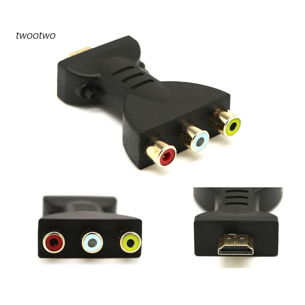 Haio| Bộ Chuyển Đổi Âm Thanh Video Mạ Vàng Độ Phân Giải Cao HDMI-compatible Sang 3 RGB RCA AV