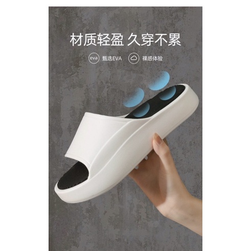 (ảnh+video)dép nam nữ đúc nguyên khối đế độn 3cm 2 màu hót