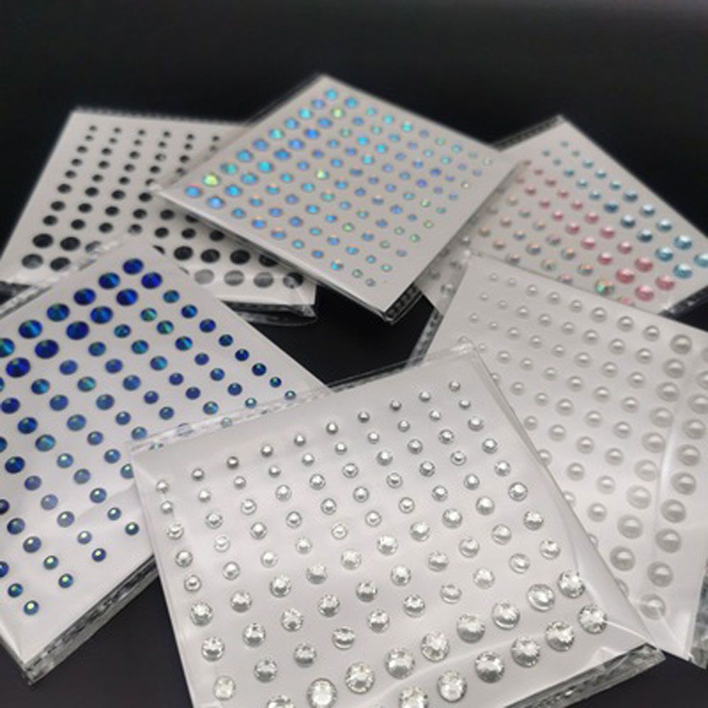 Nhãn dán đá kim cương tạm thời trang trí mắt và cơ thể làm đẹp thời trang nghệ thuật cho nữ