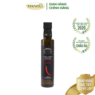 Dầu oliu siêu nguyên chất vị ớt olympias chai 250ml