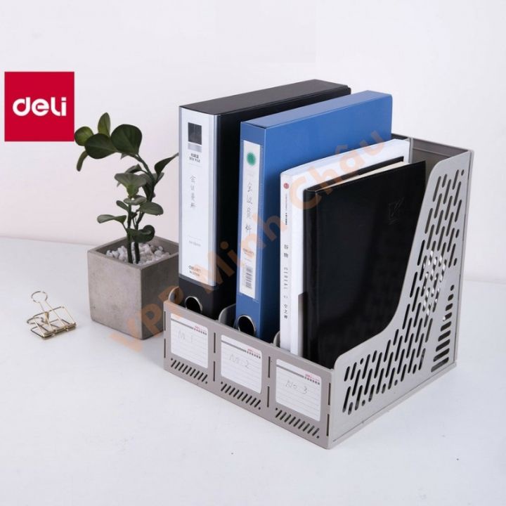 Khay Đựng Tài Liệu 3 Ngăn Đứng Deli 9845