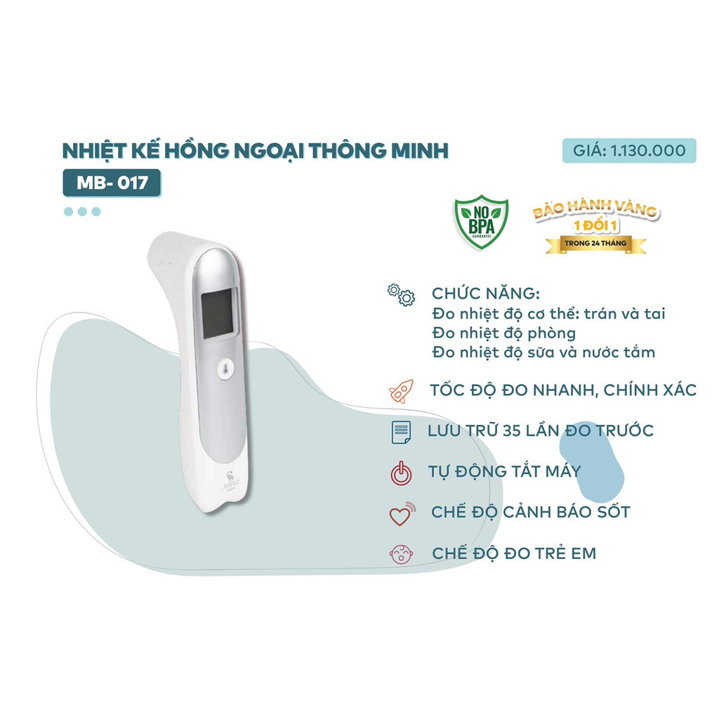 Nhiệt kế hồng ngoại Moaz bebe MB017