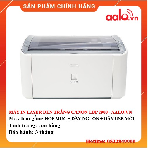 MÁY IN LASER ĐEN TRẮNG CANON LBP 2900 ĐÃ QUA SỬ DỤNG - AALO.VN