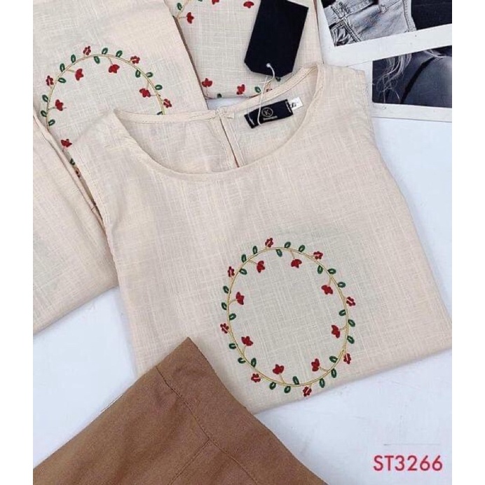 Set bộ thêu hoa nguyệt quê