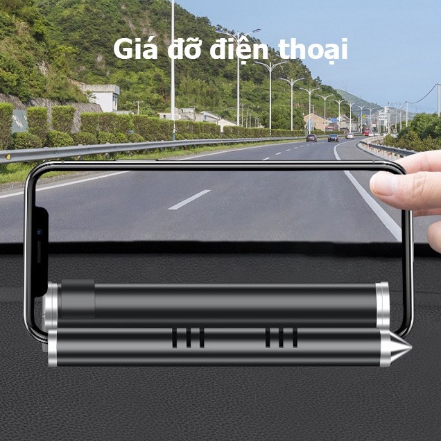 Bảng Số Điện Thoại, Thẻ Đỗ Xe Kiêm Giá Đỡ Điện Thoại, Tích Hợp Phá Kính  kèm 1 sáp thơm
